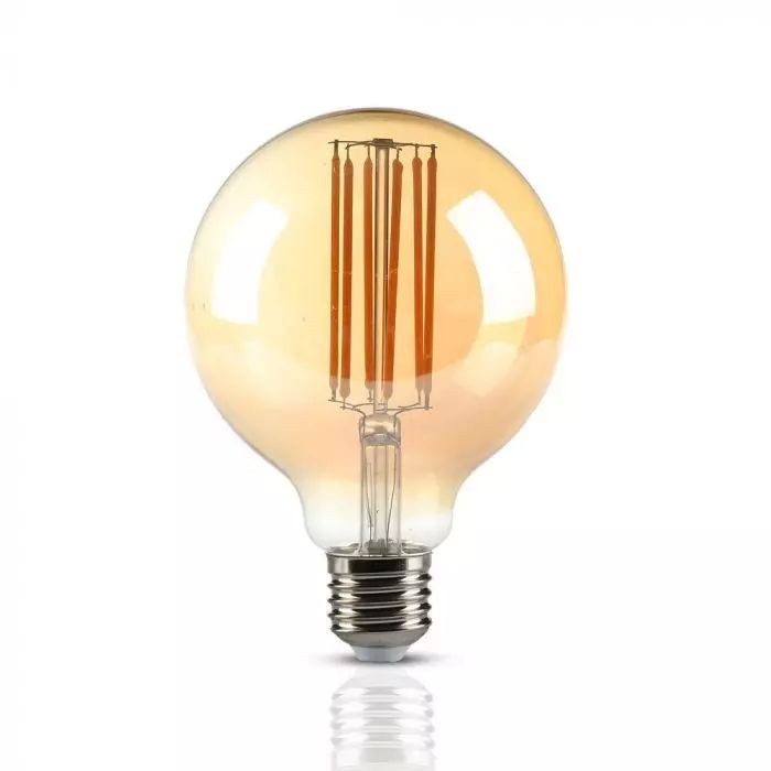 Bec LED - 7W Vintage Filament E27 G95 Alb cald